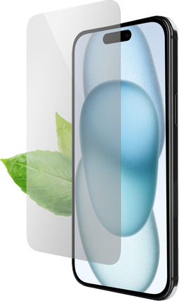 Mobiparts Recycled Tempered Glass - Screenprotector - 9H gehard glas - Geschikt voor Apple iPhone 15