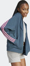 adidas Future Icons 3-Stripes Ritshoodie - Dames - Losvallend model - Turquoise - L