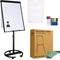 BRASQ Flipover Verrijdbaar Deluxe - 70x100 cm - Verstelbaar - Magnetisch - Zwart