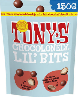 Tony's Chocolonely - Lil'Bits - Melk & Wit Chocolade Koekje Mix (150g)