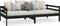 vidaXL - Bedbank - massief - grenenhout - zwart - 90x200 - cm