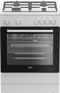Beko FBM6202WNL - Gasfornuis - A Energieklasse - 4 Gaskookplaten - Wit