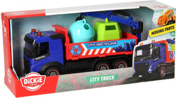 dickie city truck - recyling vrachtwagen met containers