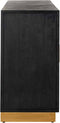 Richmond Interiors Dressoir Blackbone gold 4-deuren (Black rustic)
