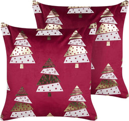 GOLDSPRUCE - Sierkussen set van 2 - Rood - Fluweel