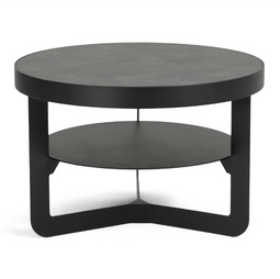 DOUGLAS 60 - Salontafel - Stalen frame HPL blad - Zwart