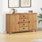 vidaXL - Dressoir - 'ASKIM'133,5x40x79 - cm - Massief - Vurenhout