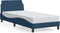 vidaXL - Bedframe - met - hoofdeinde - zonder - matras - 90x200 - cm - stof - blauw