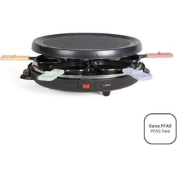 LIVOO DOC207P - Racletteapparaat - 800W - Voor 6 personen - Uitneembare grilldeur (6 stuks)