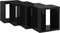 vidaXL - Wandschappen - kubus - 4 - st - 22x15x22 - cm - hoogglans - zwart