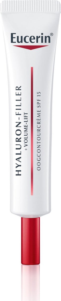 Eucerin Hyaluron-Filler + Volume-Lift Oogcontourcrème - SPF 15 - Anti-Age Oogcreme - Voorkomt Rimpels - Hyaluronzuur - 15 ml