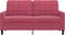 vidaXL - Tweezitsbank - 140 - cm - fluweel - wijnrood