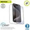 Muvit for Change iPhone 16 Pro Max - Mobielhoesje en Schermbeschermer - Bescherming tegen krassen - Zwart