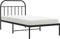 vidaXL - Bedframe - met - hoofdbord - metaal - zwart - 107x203 - cm