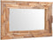 vidaXL - Decoratieve - spiegel - rechthoekig - 90x60 - cm - teakhout