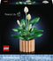 LEGO Botanicals Lepelplant - Bouwpakket voor volwassenen - 6 lepellanten in bloeifasen - Perzikkleurige pot