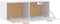 vidaXL - Wandkast - 100x36,5x35 - cm - bewerkt - hout - hoogglans - wit