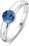 TI SENTO Ring 12111DB - Zilveren dames ring - Gerhodineerd - Blauw