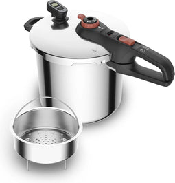 Tefal P2594401 - Secure Chrono Snelkookpan - 8L - Zwart/Rood