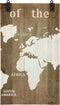 DKNC - Wereld Kaart Grace - 210x4x121cm - Bruin