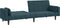 vidaXL - Slaapbank - 2-zits - met - 2 - kussens - fluweel - blauw