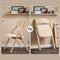 SoBuy FST40-Wx2 - Klapstoel - Opvouwbaar met Zitkussen - Wit (2 stuks)