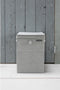 Brabantia Wasmand - met Deksel - Stapelbaar - 35 l - Grey