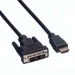 Gembird CC-HDMI-DVI-0.5M - HDMI naar DVI Kabel - Vergulde connectoren - Zwart