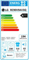 LG RC90V9AV3Q - Warmtepompdroger - A+++ energieklasse - 9 kg - Wit