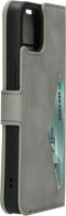 Mobiparts iPhone 13 - Classic Wallet Case - Ruimte voor bankpas - Granite Grey