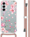 iMoshion Hoesje Geschikt voor Samsung Galaxy A54 (5G) Hoesje Met Koord - iMoshion Design Hoesje met Koord - Roze / Blossom Watercolor
