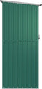 vidaXL - Tuinschuur - 180,5x97x209,5 - cm - gegalvaniseerd - staal - groen