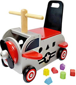 I'm Toy Loopwagen - Duwwagen Vliegtuig - Groen