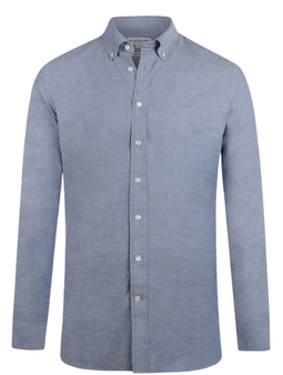 McGregor MM241.6001.01 - Stretch Oxford Overhemd Heren - Regular fit - Navy