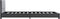 vidaXL Bedframe - Kunstleer - Hoofdbord - Grijs - 100x200 cm