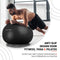 Fitness bal - Yoga bal 65 cm - Inclusief 10 Yogalessen en 3 e-Books - Zwart
