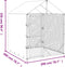 vidaXL - Hondenkennel - met - dak - 2x2x2,5 - m - gegalvaniseerd - staal - zilver