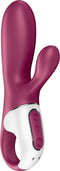 Satisfyer, Bluetooth Rabbit, Hot Bunny, 17,5 cm, met app, met warmtefunctie, 2 motoren, gemaakt van siliconen
