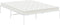 vidaXL - Bedframe - metaal - wit - 140x190 - cm