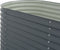 vidaXL - Plantenbak - verhoogd - 400x80x81 - cm - gegalvaniseerd - staal - grijs