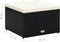vidaXL - Voetenbank/poef - zwart - 53x53x30 - cm - poly - rattan