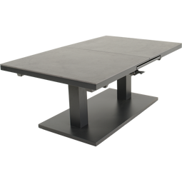 Geneva Uittrektafel - Verstelbaar 140/180x85x54/75,5cm - Aluminium frame matt anthracite - Blad 6mm sintered stone