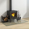 vidaXL - Glasplaat - openhaard - rechthoekig - 80x60 - cm