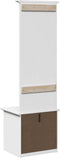 vidaXL - Gangkast - met - haken - BODO - 50x40x157 - cm - wit