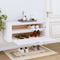 vidaXL Wandschoenenkast - 100x35x38 cm - 2 vakken - Wit