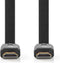 Nedis CVGP34100BK20 - Platte High Speed HDMI-kabel - 4K 3D - Zwart