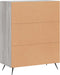 vidaXL - Dressoir - 69,5x34x90 - cm - bewerkt - hout - grijs - sonoma - eikenkleurig
