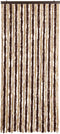 vidaXL - Vliegengordijn - 90x200 - cm - chenille - beige - en - lichtbruin