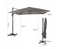 Costway Coast Terrasparasol - Tuinparasol - 3 Kantelstanden - 360° Rotatie - 300 x 300 x 273 cm - Grijs