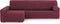 Hoes voor chaise longue met lange armleuning links Eysa THOR Bordeaux 170 x 110 x 310 cm